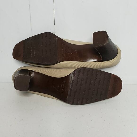 Charles Jourdan Paris Slip On Loafers Heels Vintage 6.5 - Picture 7 of 10